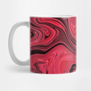 Red swirl Mug